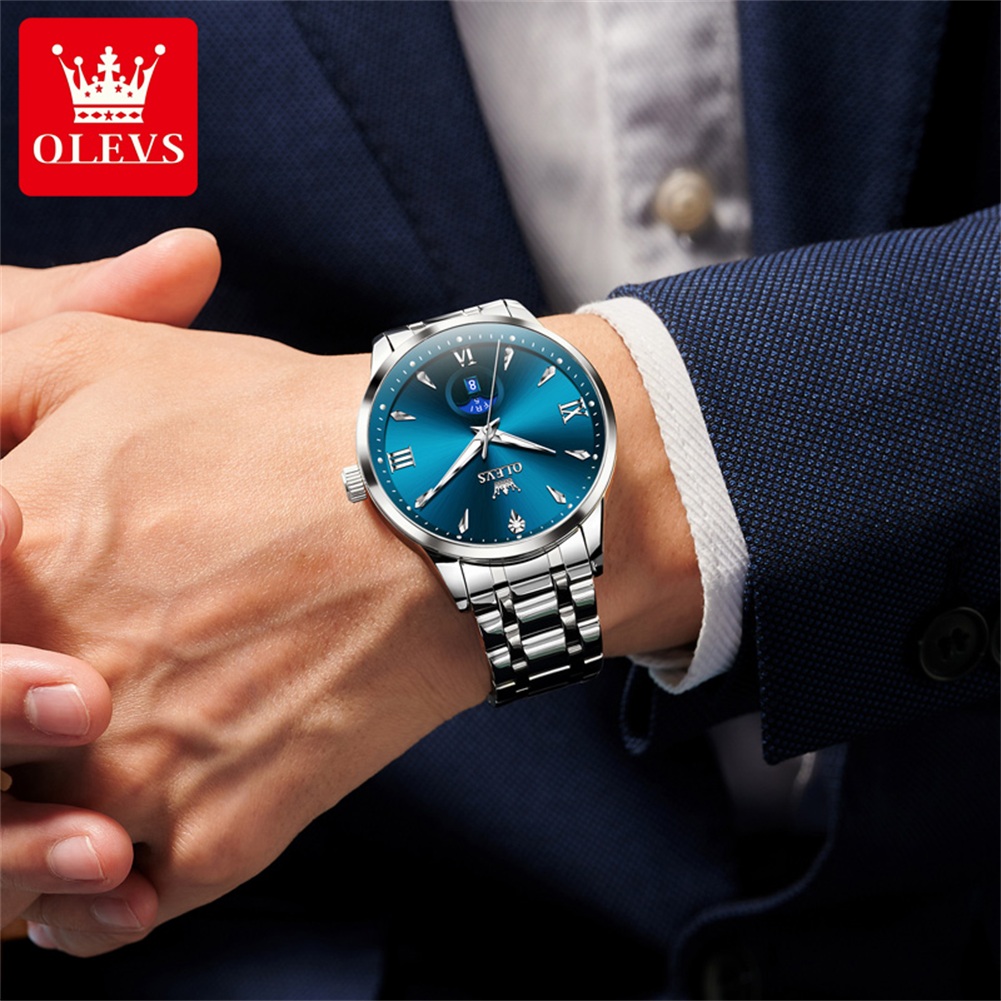 OLEVS Moon Phase relojes para  - Luxury Watch Brands reseña y precio