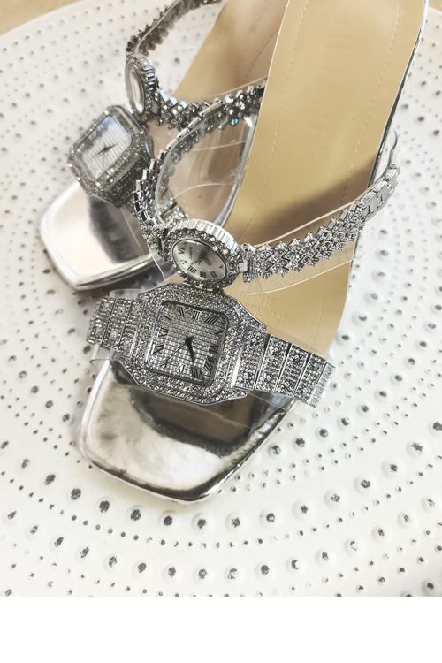 Sandalias de tacón alto con re - Luxury Watch Women reseña y precio