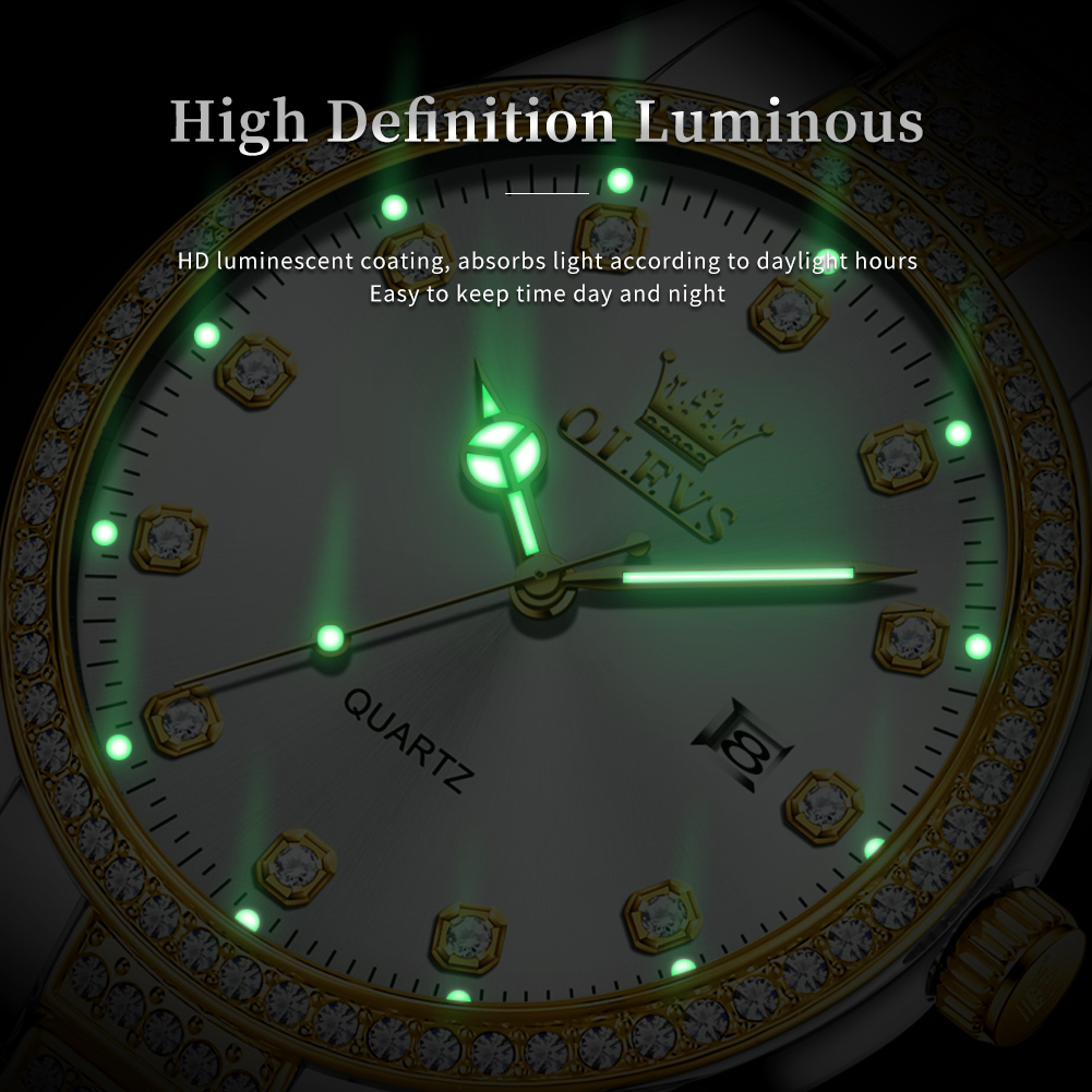 OLEVS 9905, reloj de cuarzo pa - Luxury Watch All Brands reseña y precio