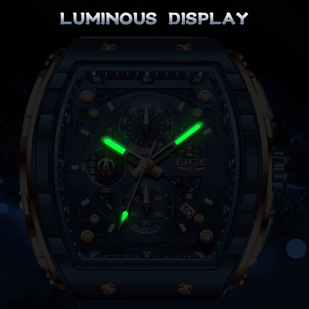 Reloj militar LIGE para hombre - Luxury Watch Usa reseña y precio